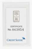 Credit Suisse Platinum Bar 1 Gram 