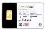UBS Gold Kinebar 1 Gram