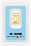 Valcambi Gold Bar 1 Gram